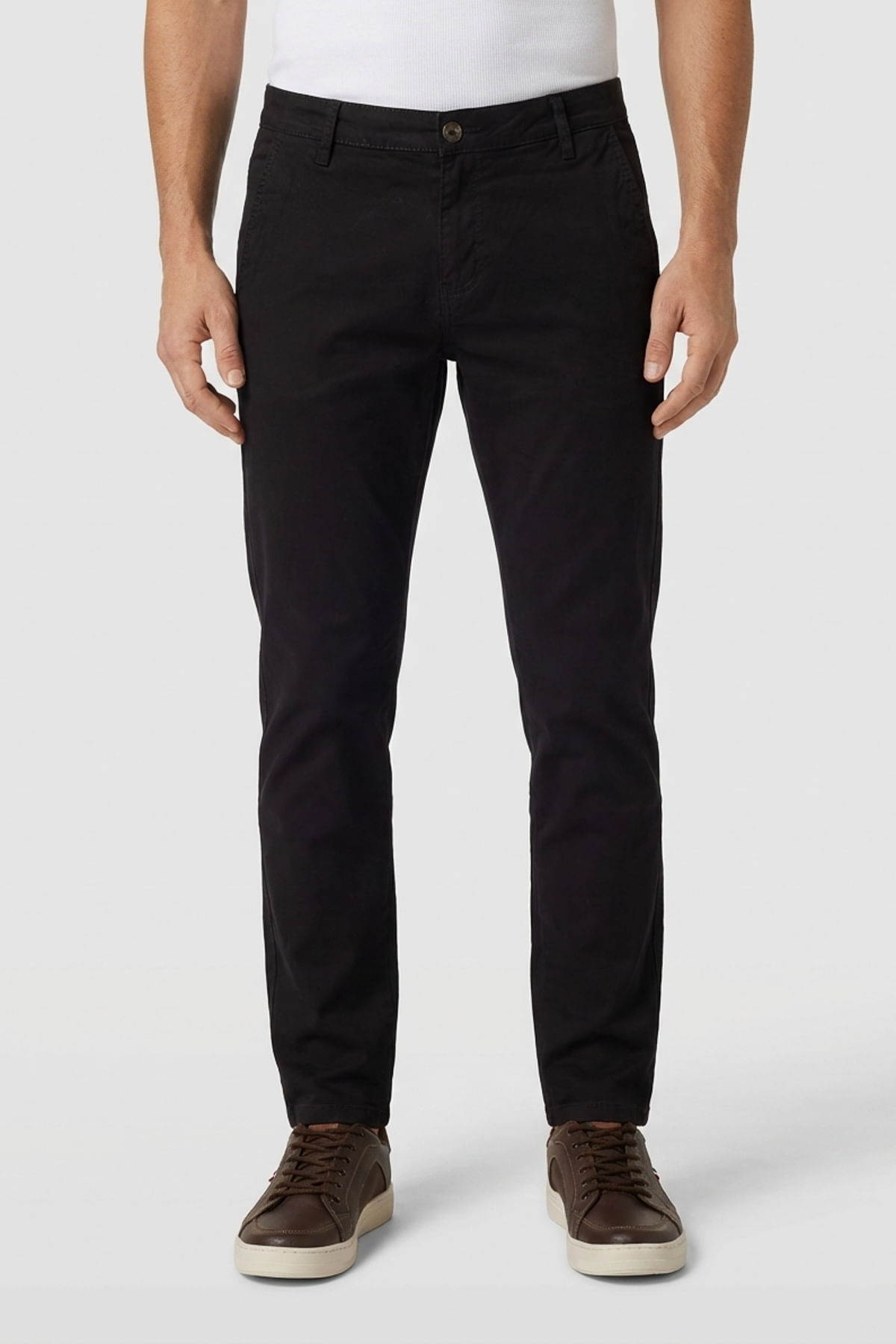 Calca-masc-c3-chino-preta-preto-42