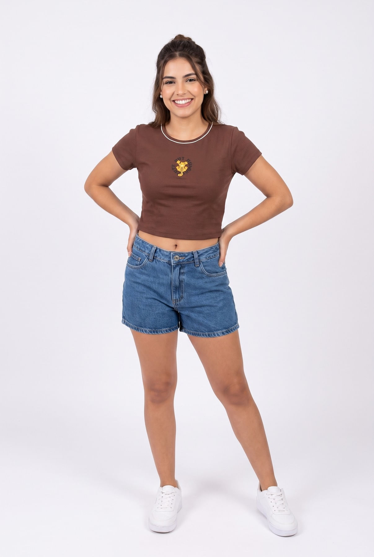Blusa-fem-lic-ffl441-m-c-cot-garfield-ma-marrom-medio-P