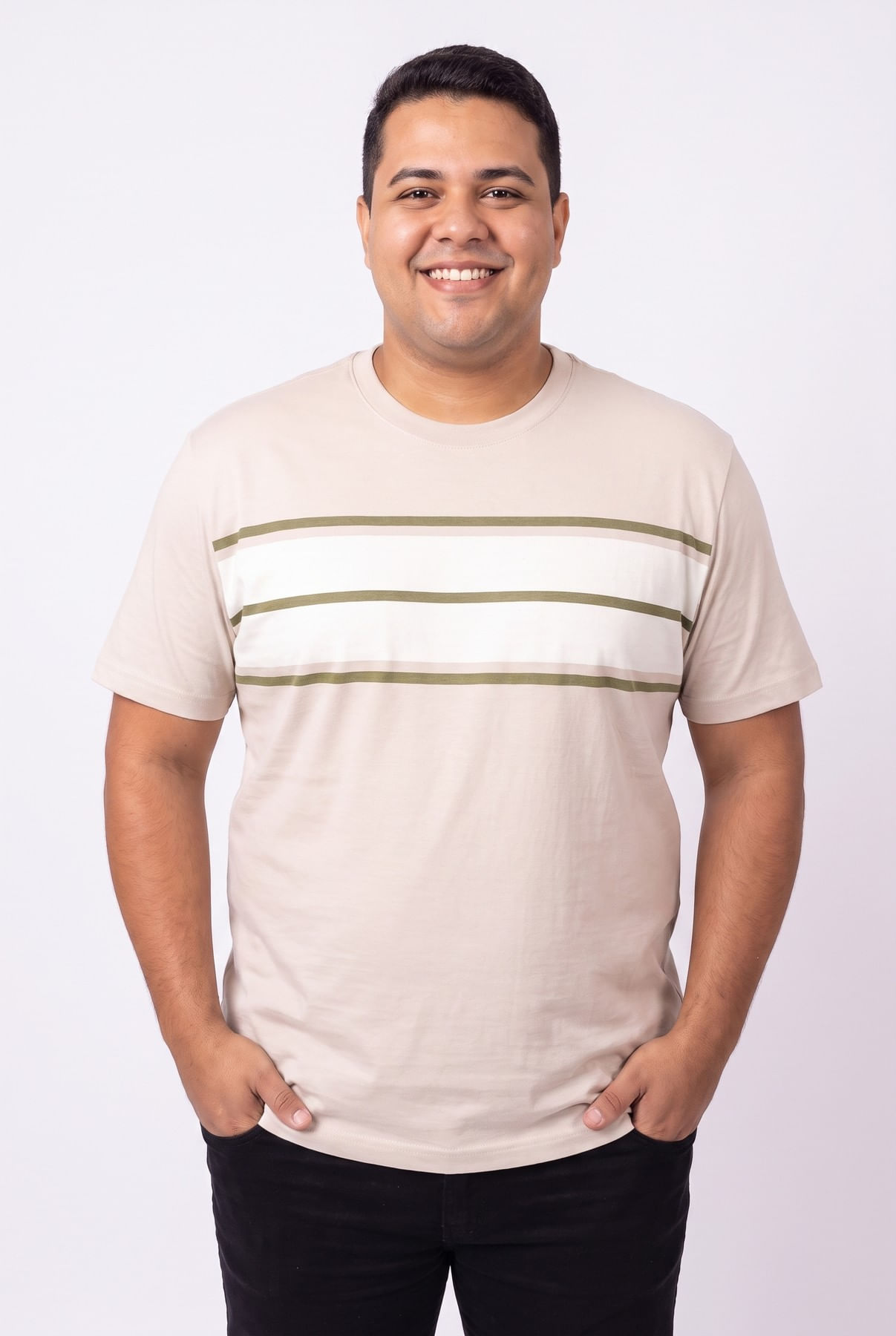Camiseta-masc-super-silk-listr-frente-bg-bege-claro-G1