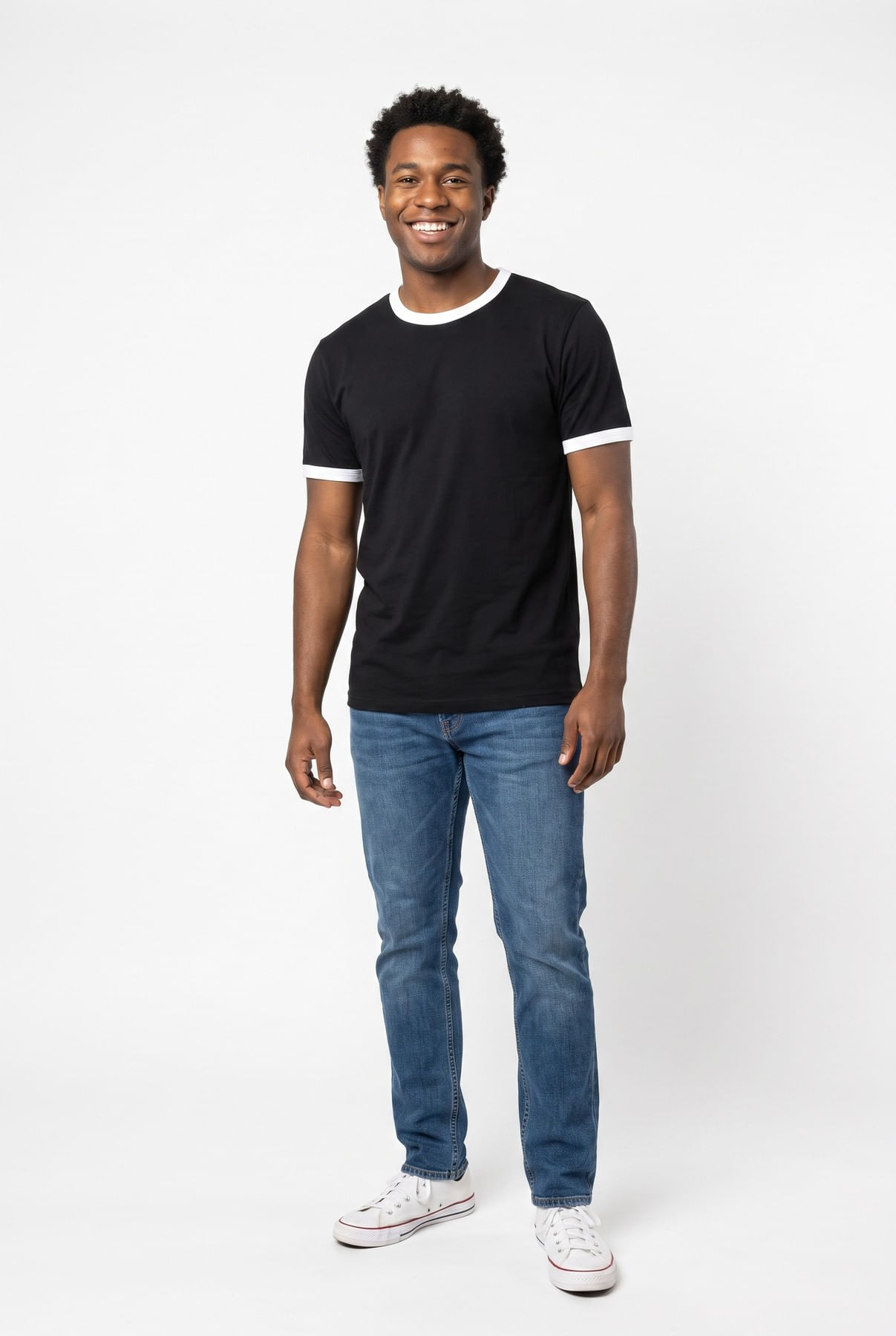 Camiseta-masc-contraste-preta-branco-preto-P