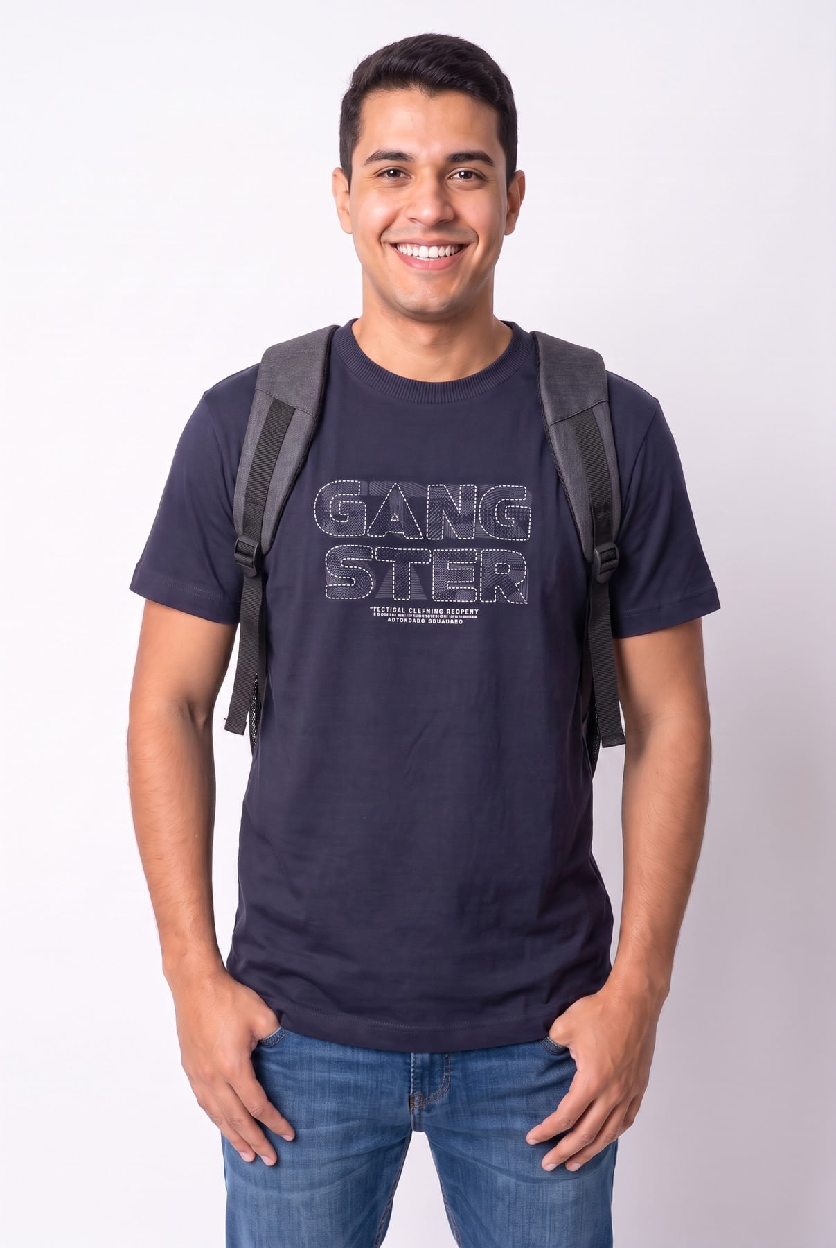 Mochila-Masculina-Caedu-em-Poliester-Cinza-Mescla